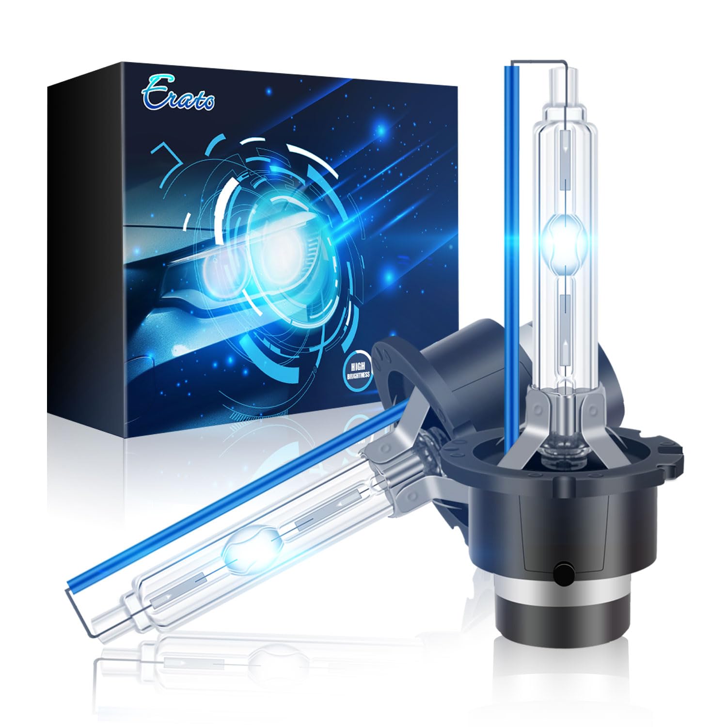 Amazon | Erato D2S HID ヘッドライト電球 8000K 35W アイスブルー